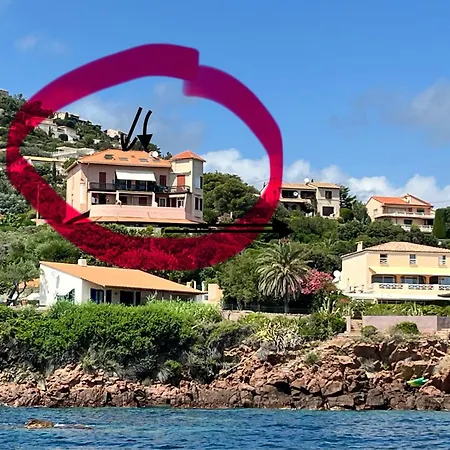 アパート Petit Vue Et Corniche Esterel Antheor-Cap-Roux